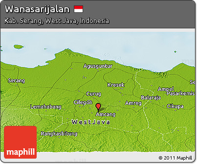 Physical Panoramic Map of Wanasarijalan