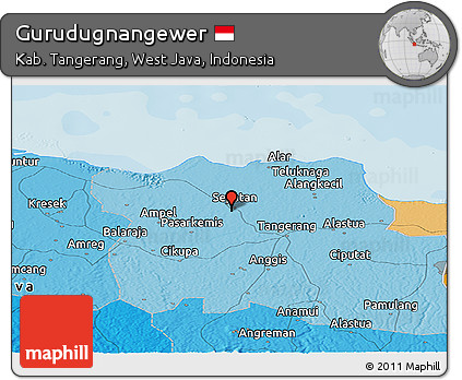 Political Panoramic Map of Gurudugnangewer