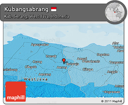 Political Panoramic Map of Kubangsabrang