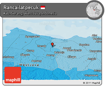 Political Panoramic Map of Rancailatpecuk