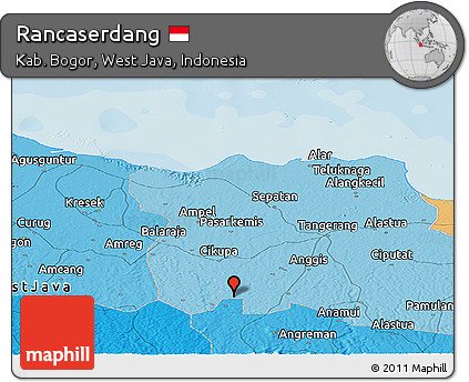 Political Panoramic Map of Rancaserdang