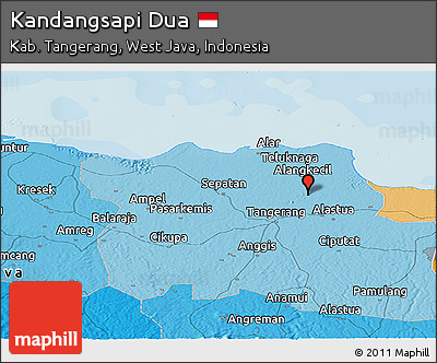 Political Panoramic Map of Kandangsapi Dua