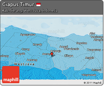 Political Panoramic Map of Ciapus Timur