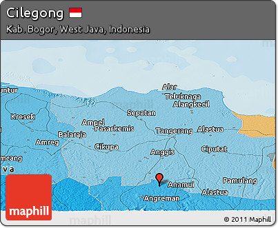 Political Panoramic Map of Cilegong