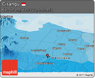 Political Panoramic Map of Cisangu