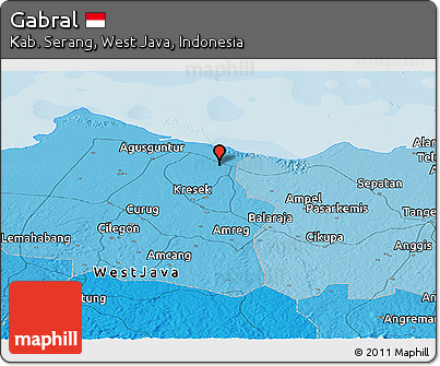Political Panoramic Map of Gabral