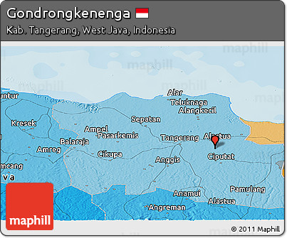 Political Panoramic Map of Gondrongkenenga
