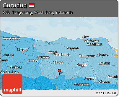 Political Panoramic Map of Gurudug