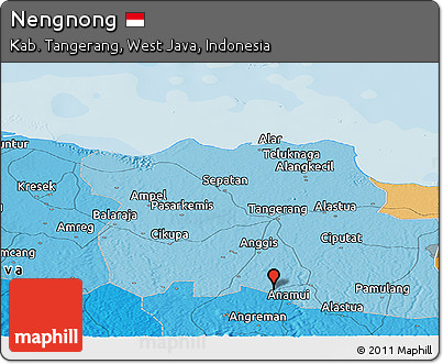 Political Panoramic Map of Nengnong