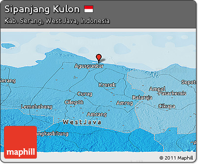 Political Panoramic Map of Sipanjang Kulon