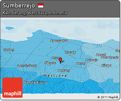 Political Panoramic Map of Sumberrejo