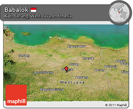Satellite Panoramic Map of Babalok