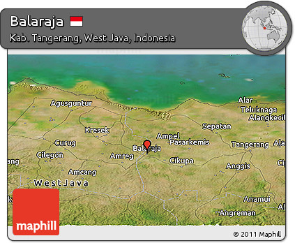 Satellite Panoramic Map of Balaraja