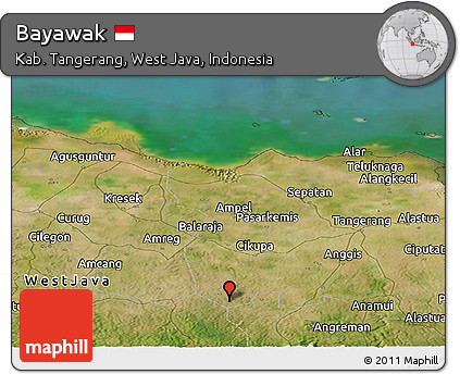 Satellite Panoramic Map of Bayawak