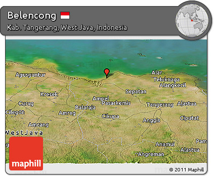 Satellite Panoramic Map of Belencong