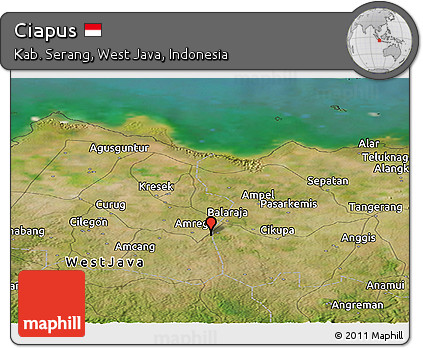 Satellite Panoramic Map of Ciapus