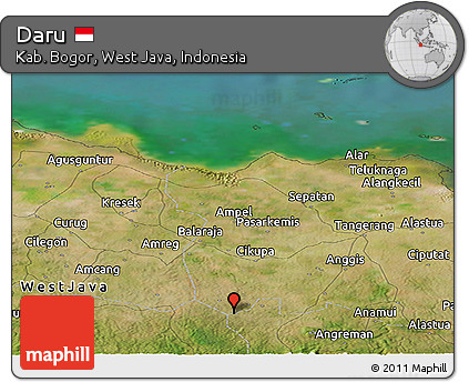 Satellite Panoramic Map of Daru