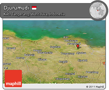 Satellite Panoramic Map of Djurumudi