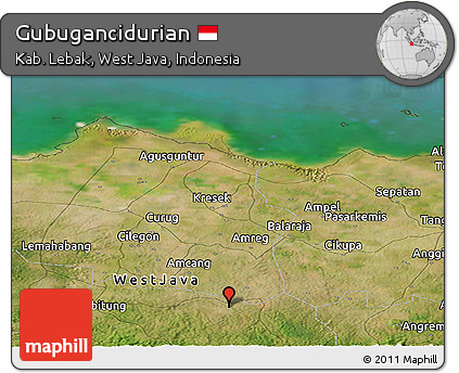 Satellite Panoramic Map of Gubugancidurian