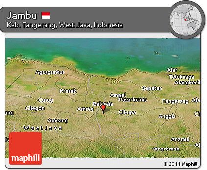 Satellite Panoramic Map of Jambu