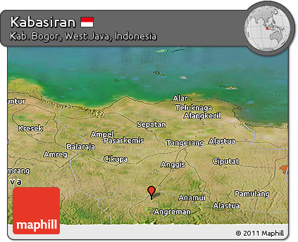Satellite Panoramic Map of Kabasiran