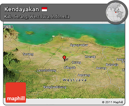 Satellite Panoramic Map of Kendayakan