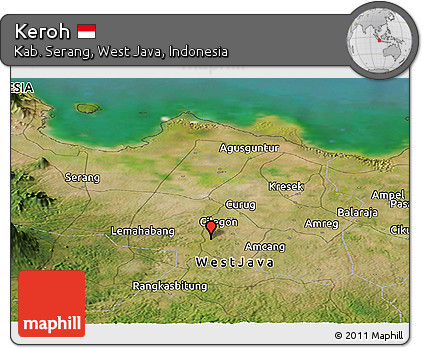 Satellite Panoramic Map of Keroh