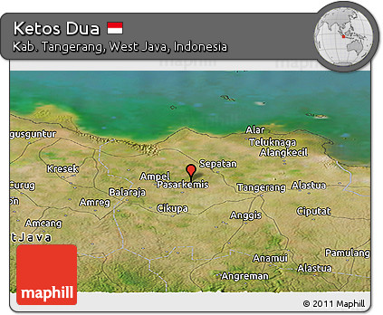 Satellite Panoramic Map of Ketos Dua