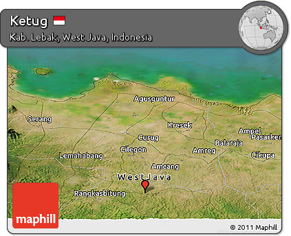 Satellite Panoramic Map of Ketug