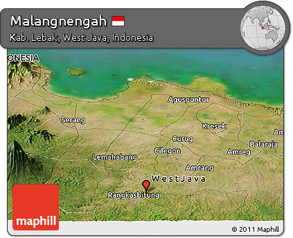 Satellite Panoramic Map of Malangnengah