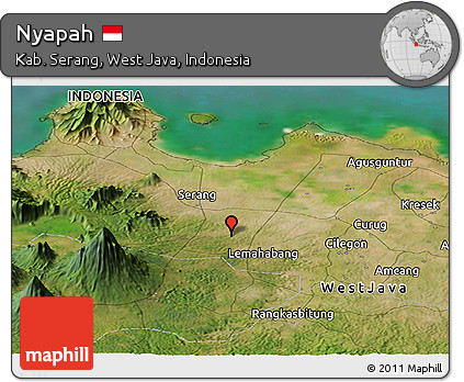 Satellite Panoramic Map of Nyapah