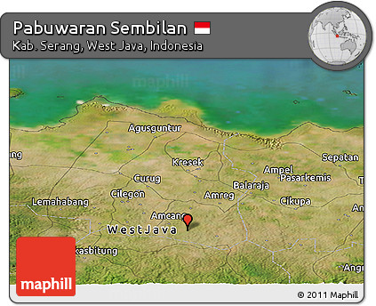 Satellite Panoramic Map of Pabuwaran Sembilan