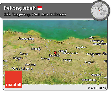 Satellite Panoramic Map of Pekonglebak