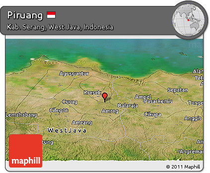 Satellite Panoramic Map of Piruang