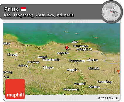 Satellite Panoramic Map of Priuk