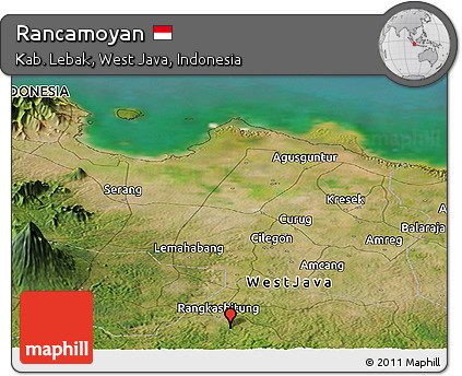 Satellite Panoramic Map of Rancamoyan