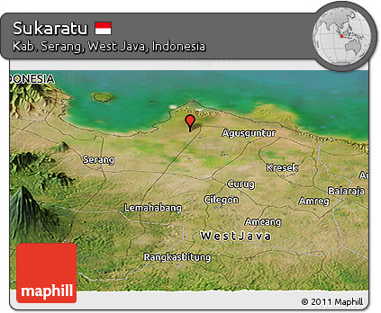 Satellite Panoramic Map of Sukaratu