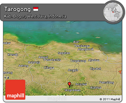 Satellite Panoramic Map of Tarogong