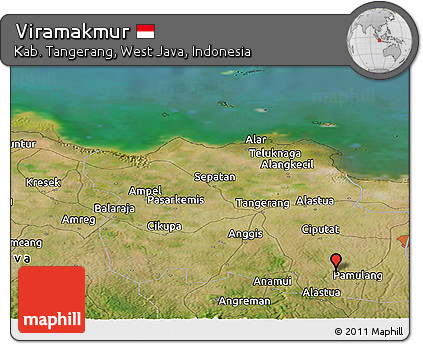 Satellite Panoramic Map of Viramakmur