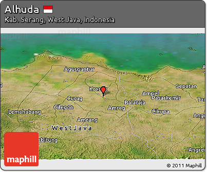 Satellite Panoramic Map of Alhuda