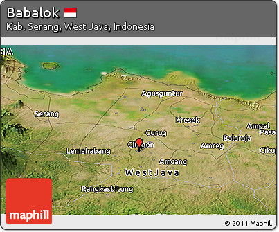 Satellite Panoramic Map of Babalok