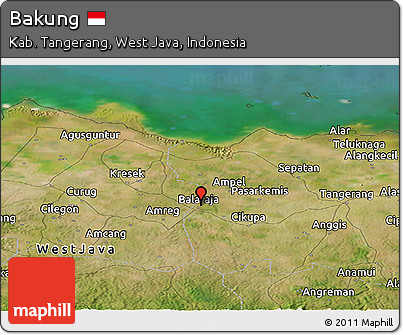 Satellite Panoramic Map of Bakung