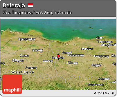 Satellite Panoramic Map of Balaraja