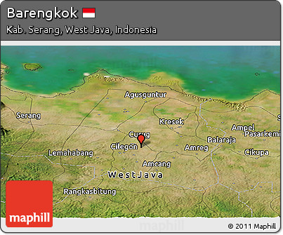 Satellite Panoramic Map of Barengkok
