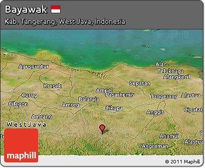 Satellite Panoramic Map of Bayawak