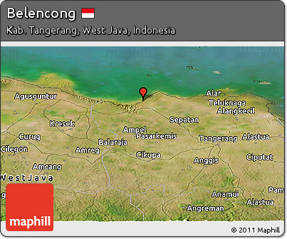 Satellite Panoramic Map of Belencong