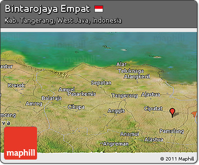 Satellite Panoramic Map of Bintarojaya Empat
