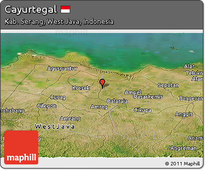 Satellite Panoramic Map of Cayurtegal