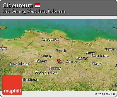 Satellite Panoramic Map of Cibeureum