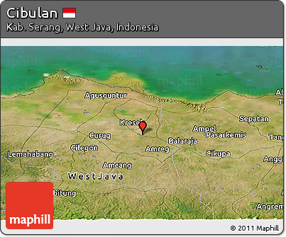 Satellite Panoramic Map of Cibulan